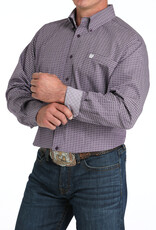 Cinch Mens Cinch Purple Pattern Long Sleeve Western Button Arena Shirt Cinch Mens Cinch Purple Pattern Long Sleeve Western Button Arena Shirt