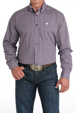 Cinch Mens Cinch Purple Pattern Long Sleeve Western Button Arena Shirt Cinch Mens Cinch Purple Pattern Long Sleeve Western Button Arena Shirt