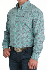 Cinch Mens Cinch Turquoise Purple Print Long Sleeve Western Button Arena Shirt Cinch Mens Cinch Turquoise Purple Print Long Sleeve Western Button Arena Shirt