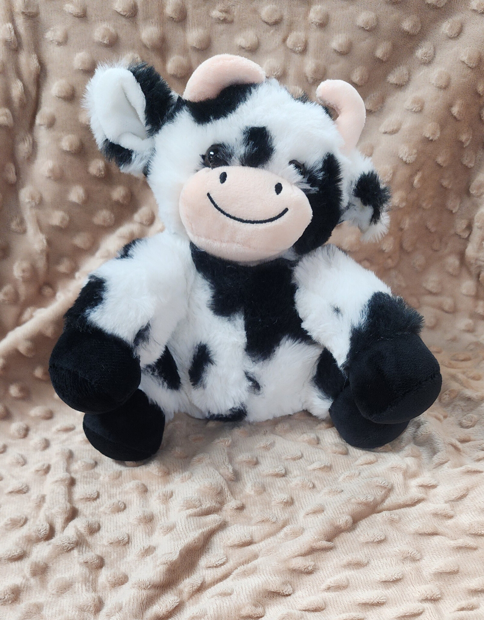 Soft Plush Porkchop the Black and White Cow