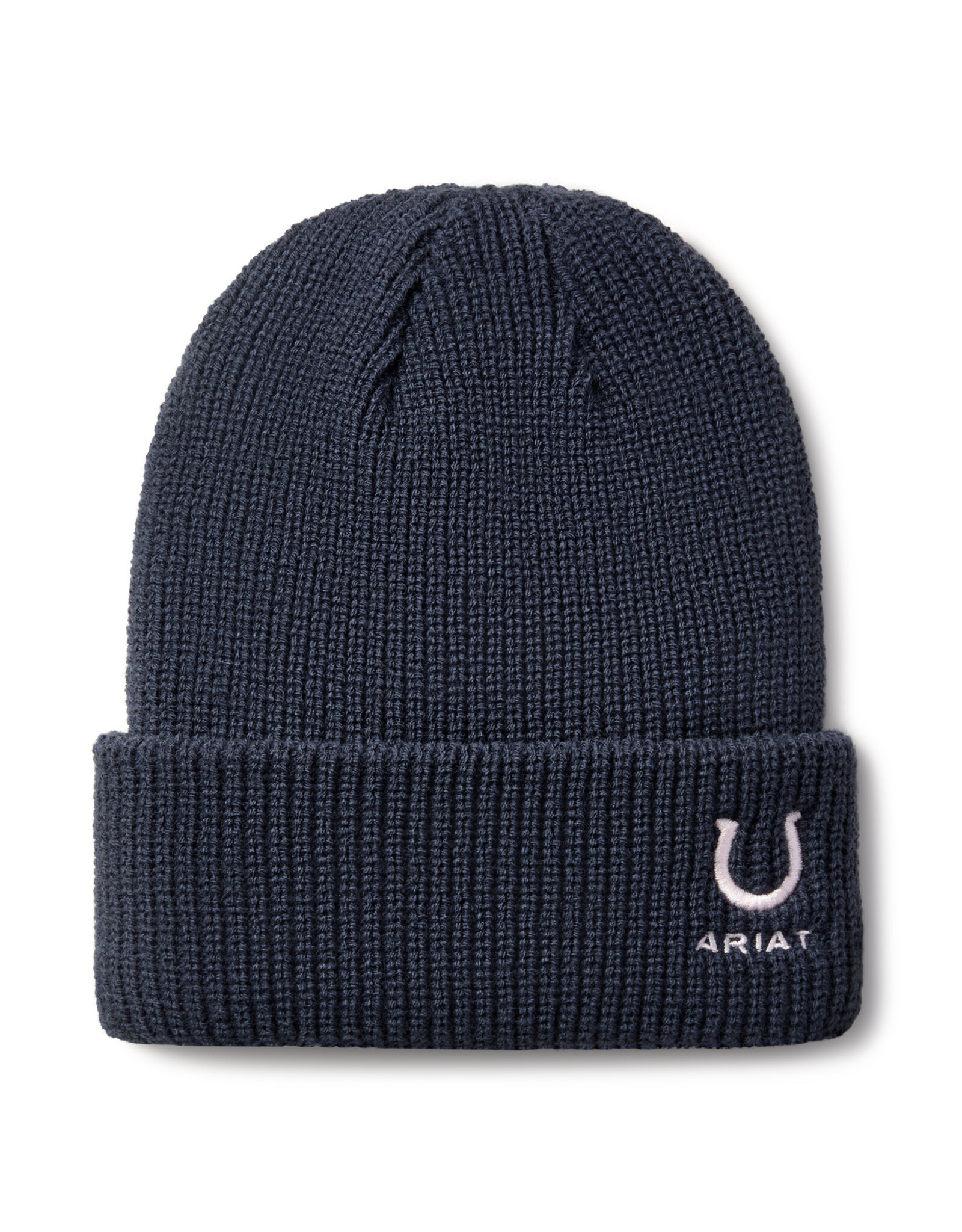Ariat Girls Ariat Navy Pink Horseshoe Beanie