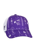 Girls Cowgirl Hardware Purple Aztec Horse Baseball Cap