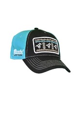 Girls Running Horse Aztec Turquoise Baseball Cap