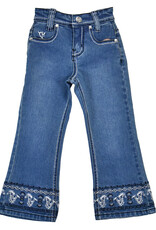 Girls Infant Toddler Running Horses Boot Cut Western Jeans
