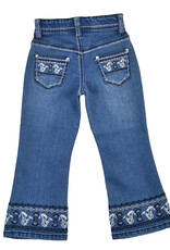 Girls Infant Toddler Running Horses Boot Cut Western Jeans