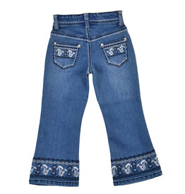 Girls Infant Toddler Running Horses Boot Cut Western Jeans