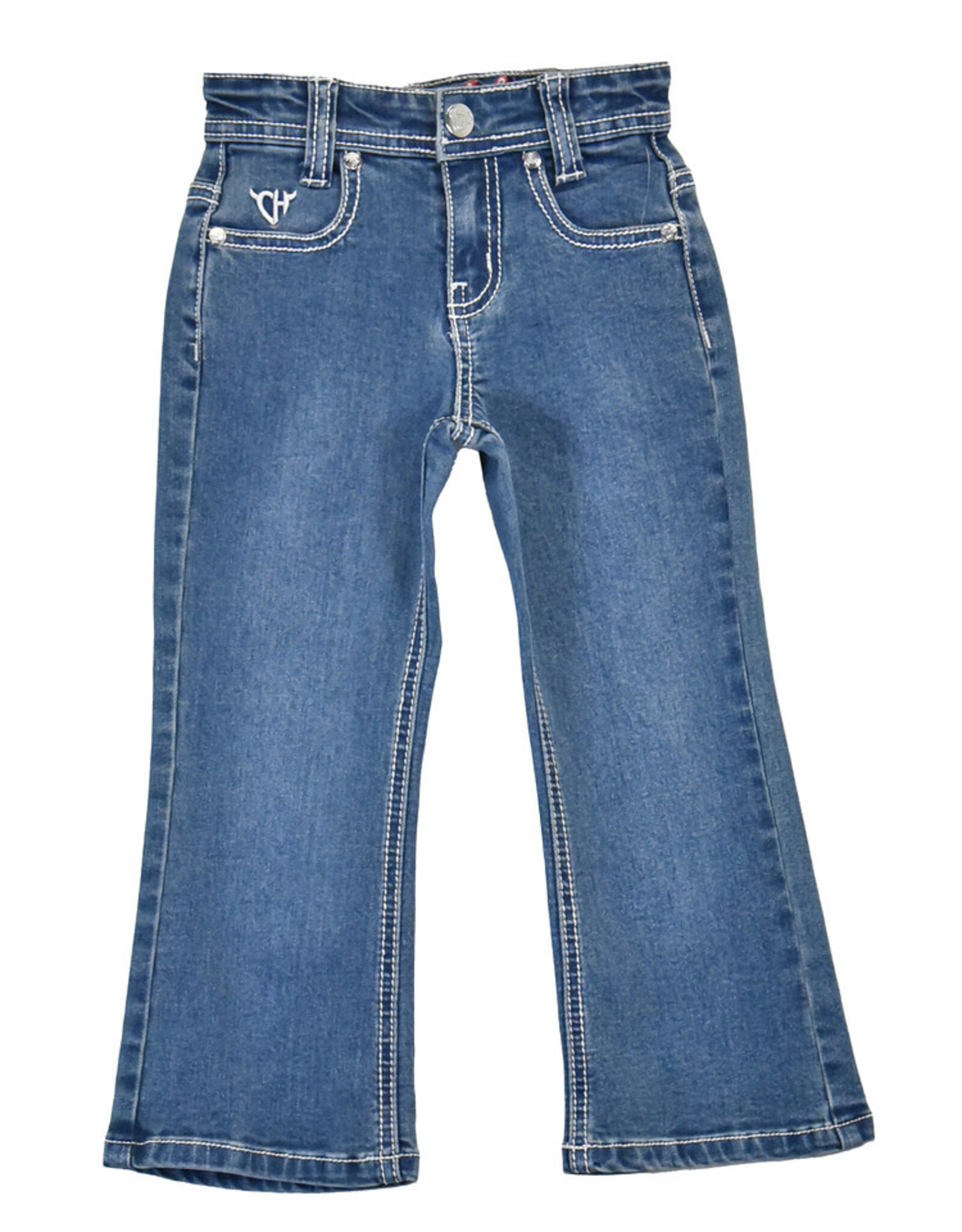 Girls Infant Toddler Running Horse Boot Cut Western Jeans