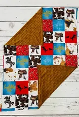 Sassy Kids Palace Enjoy The Ride Minky Baby Blanket 29" x 43"