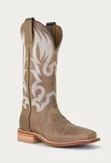Hyer Boots Hyer Womens Augusta Tan Crazy Cowhide Wide Square Toe Cowboy Boots