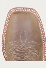 Hyer Boots Hyer Womens Augusta Tan Crazy Cowhide Wide Square Toe Cowboy Boots