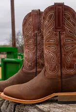 Hyer Boots Hyer Womens Lola Brown Arena Cowhide Wide Square Toe Cowboy Boots