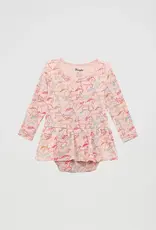 Infant Girls Wrangler Covered Horse Print Onesie Skirt