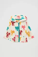 Little Girls Wrangler Saddle Print Full Zipper Hooded Fleece Jacket