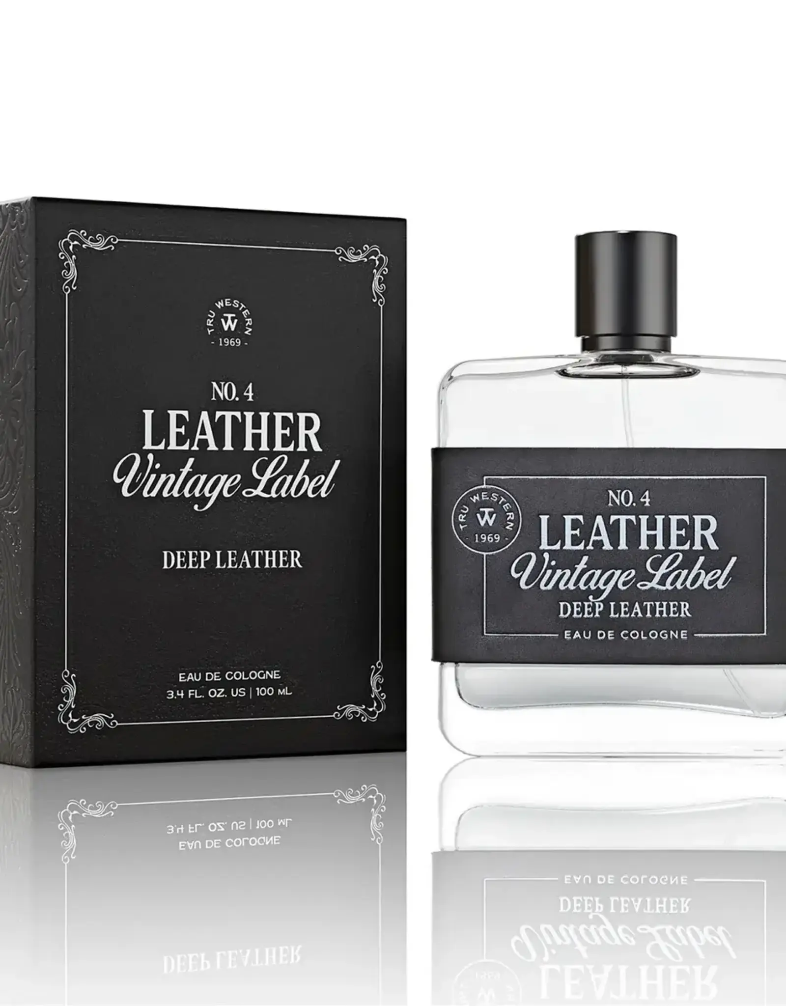 Deep Leather Vintage Label #4 Cologne 3.4oz