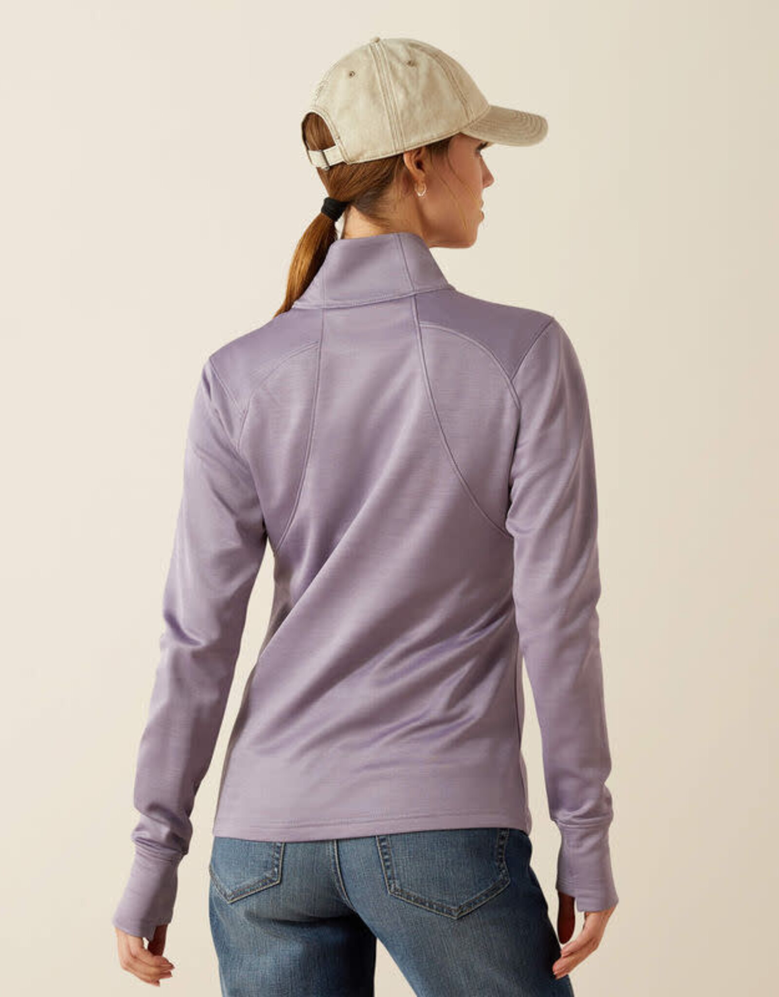 Ariat Womens Ariat Purple Ash Tek Team Cold Series 1/2 Zip Pullover