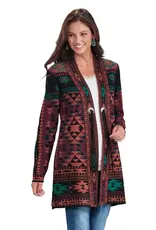 Back In The Saddle Womens Havasu Falls Aztec Western Cardigan