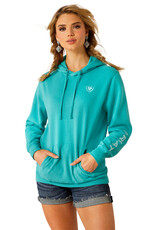 Ariat Ariat Womens Soft Teal Latigo Bay Pullover Hoodie