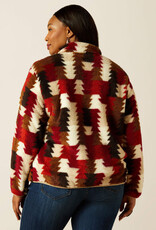 Ariat Ariats Womens Burgundy Ombre Triangle Berber Snap Front Sweatshirt Ariat Ariats Womens Burgundy Ombre Triangle Berber Snap Front Sweatshirt