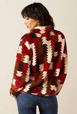 Ariat Ariats Womens Burgundy Ombre Triangle Berber Snap Front Sweatshirt Ariat Ariats Womens Burgundy Ombre Triangle Berber Snap Front Sweatshirt