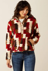 Ariat Ariats Womens Burgundy Ombre Triangle Berber Snap Front Sweatshirt Ariat Ariats Womens Burgundy Ombre Triangle Berber Snap Front Sweatshirt
