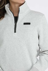 Cinch Womens Grey Cinch Quarter Zip Fleece Lined Sweater Cinch Womens Grey Cinch Quarter Zip Fleece Lined Sweater