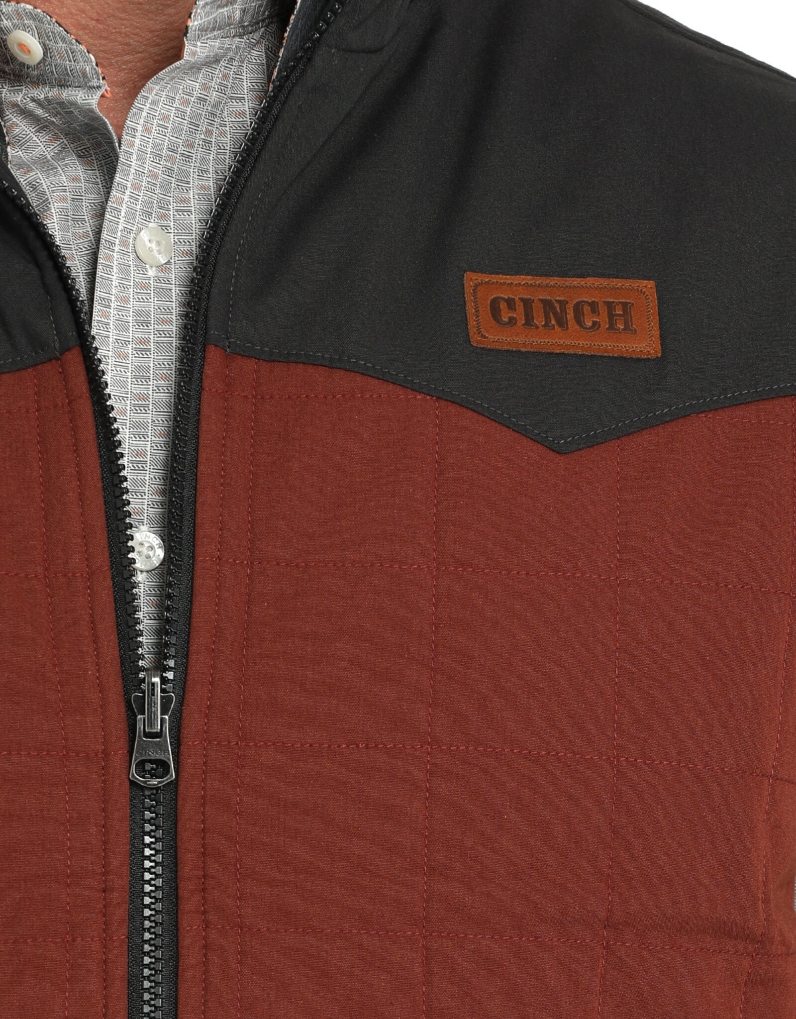 Cinch Mens Cinch Reversible Aztec Canvas Western Vest