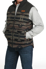 Cinch Mens Cinch Reversible Aztec Canvas Western Vest Cinch Mens Cinch Reversible Aztec Canvas Western Vest