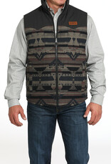 Cinch Mens Cinch Reversible Aztec Canvas Western Vest Cinch Mens Cinch Reversible Aztec Canvas Western Vest