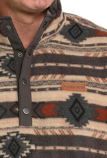 Cinch Mens Cinch Brown Southwest Quarter Snap Polar Fleece Pullover ~ Sz S - 4X Cinch Mens Cinch Brown Southwest Quarter Snap Polar Fleece Pullover ~ Sz S - 4X