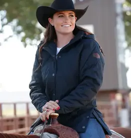 Cinch Womens Cinch Quilted Black Hooded Barn Jacket Cinch Womens Cinch Quilted Black Hooded Barn Jacket