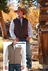 Cinch Mens Cinch Reversible Chocolate and Tan Western Ribbed Sweater Vest Cinch Mens Cinch Reversible Chocolate and Tan Western Ribbed Sweater Vest