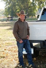 Cinch Mens Cinch Heather Brown Fleece Lined Quarter Zip Sweater Cinch Mens Cinch Heather Brown Fleece Lined Quarter Zip Sweater