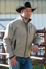 Cinch Mens Cinch Sand Soft Shell Bonded Western Jacket Cinch Mens Cinch Sand Soft Shell Bonded Western Jacket