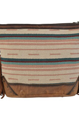 Womens STS Leather Fringe Palomino Serape Blanket Millie Mail Bag