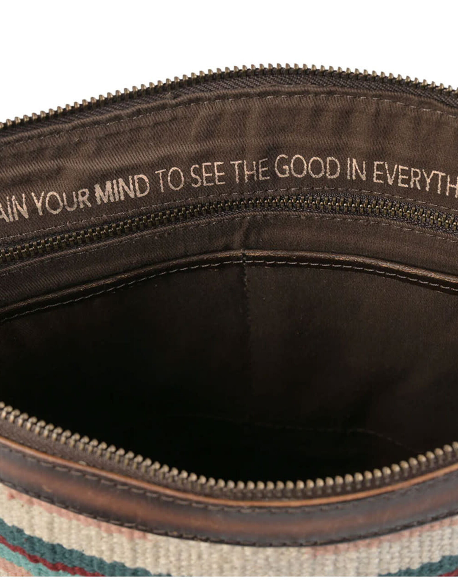 Womens STS Leather Fringe Palomino Serape Blanket Millie Mail Bag