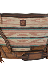 Womens STS Leather Fringe Palomino Serape Blanket Millie Mail Bag