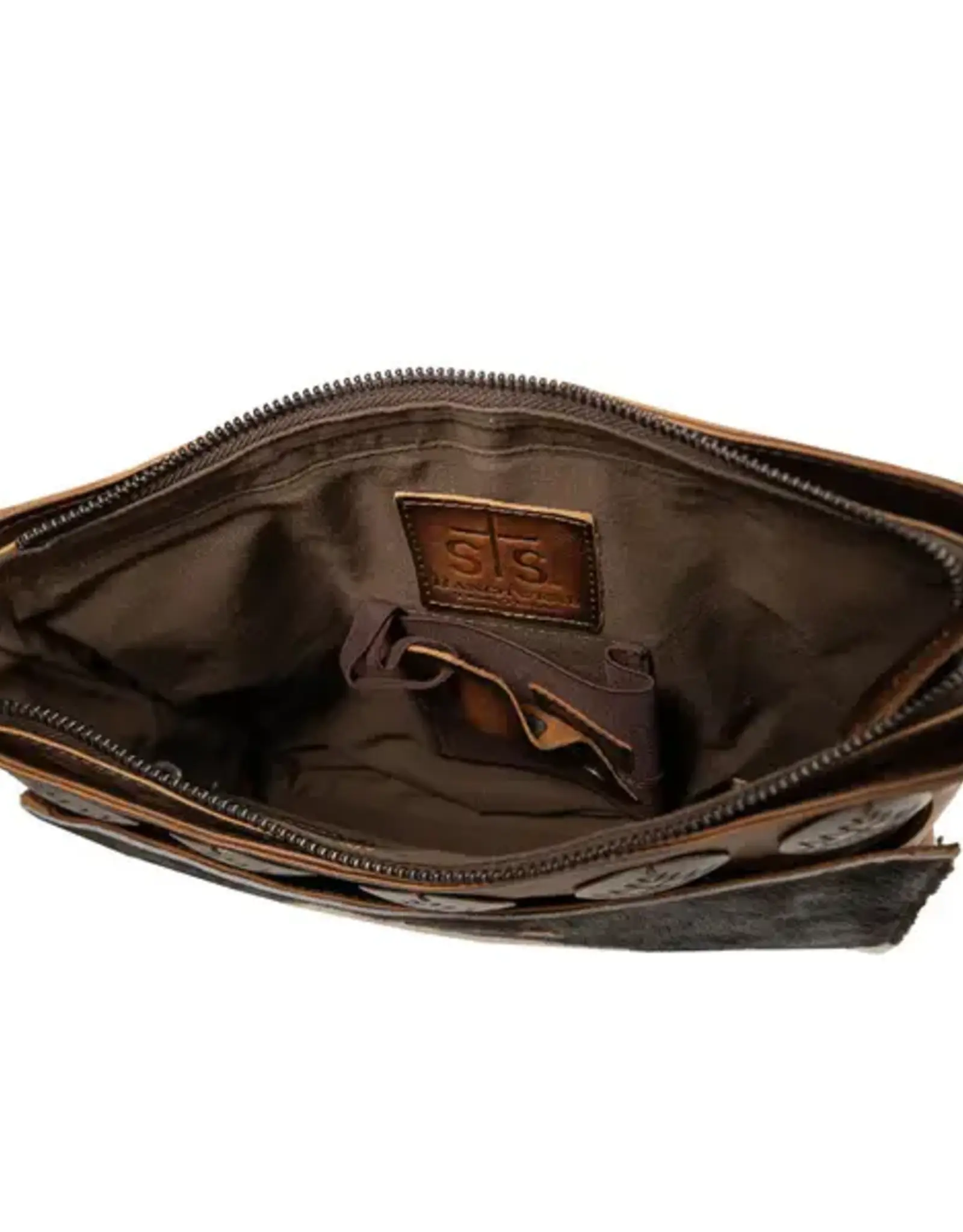 Womens STS Leather Cowhide Vaquero Concho Olivia Crossbody Purse