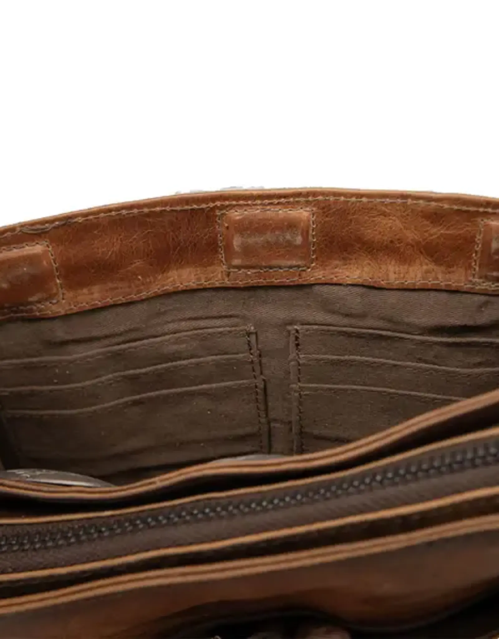 Womens STS Leather Cowhide Vaquero Concho Olivia Crossbody Purse