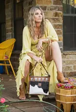 Womens STS Leather Cowhide Vaquero Concho Olivia Crossbody Purse