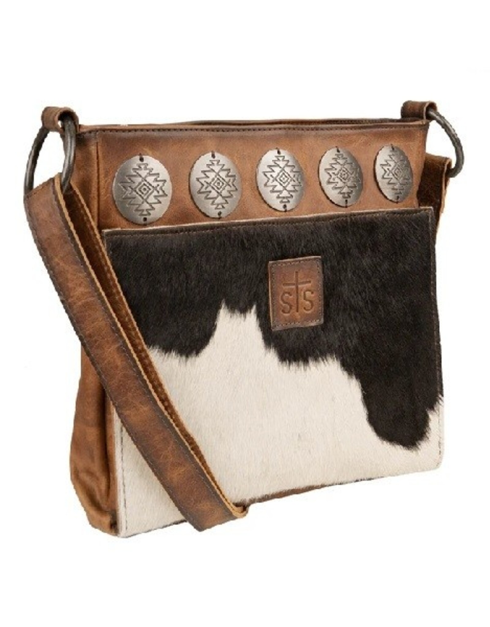 Womens STS Leather Cowhide Vaquero Concho Olivia Crossbody Purse