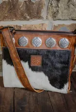 Womens STS Leather Cowhide Vaquero Concho Olivia Crossbody Purse