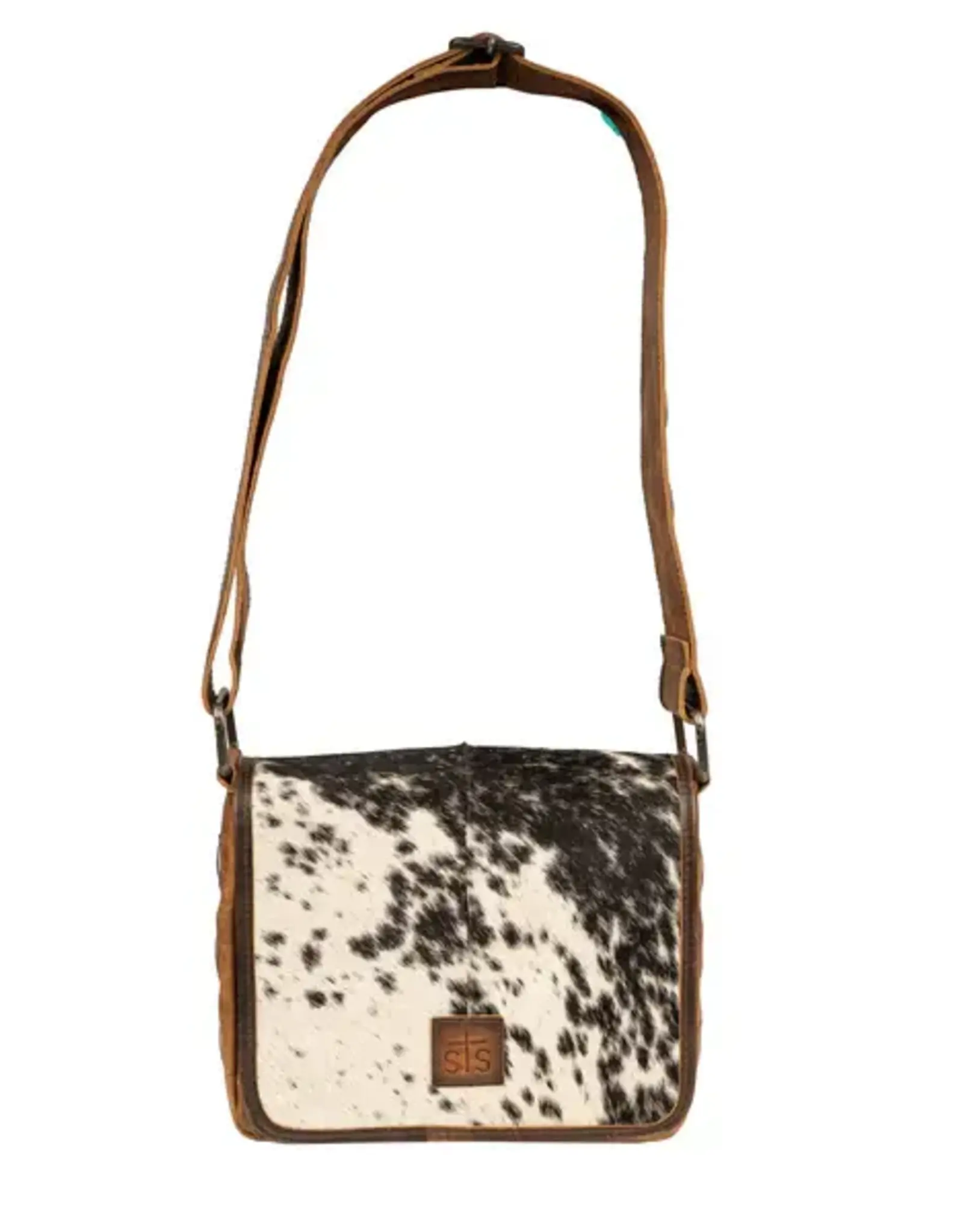 Womens STS Leather Cowhide Vaquero Concho Della Crossbody Purse