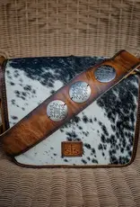 Womens STS Leather Cowhide Vaquero Concho Della Crossbody Purse