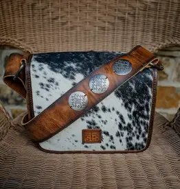 Womens STS Leather Cowhide Vaquero Concho Della Crossbody Purse