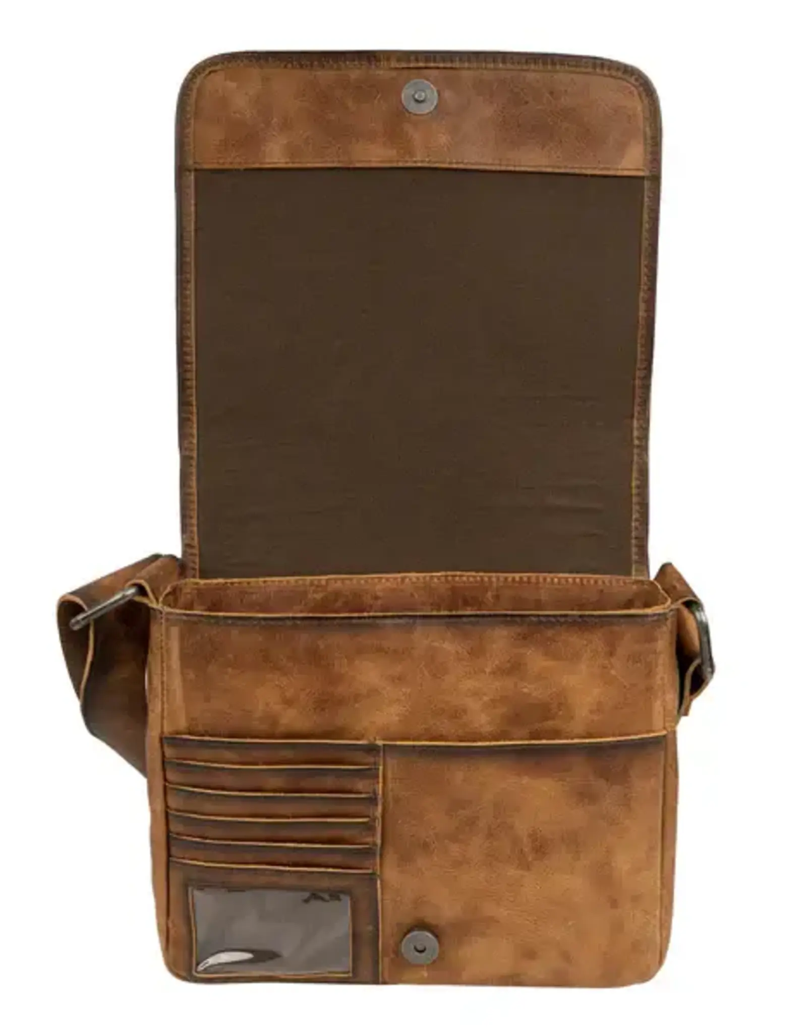 Womens STS Leather Cowhide Vaquero Concho Della Crossbody Purse