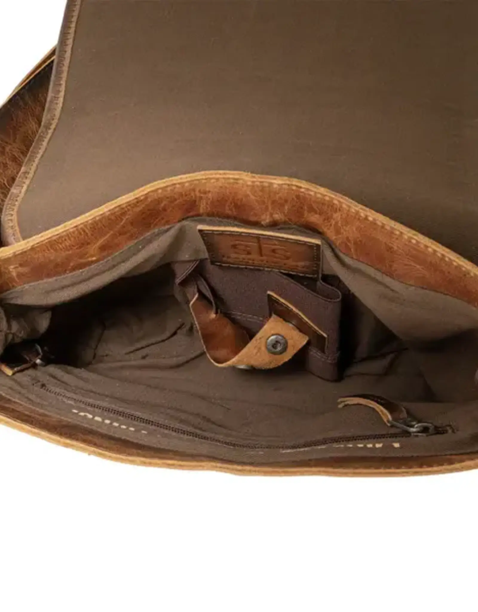 Womens STS Leather Cowhide Vaquero Concho Della Crossbody Purse