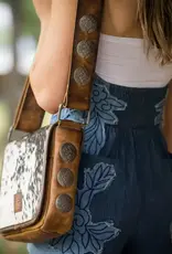 Womens STS Leather Cowhide Vaquero Concho Della Crossbody Purse