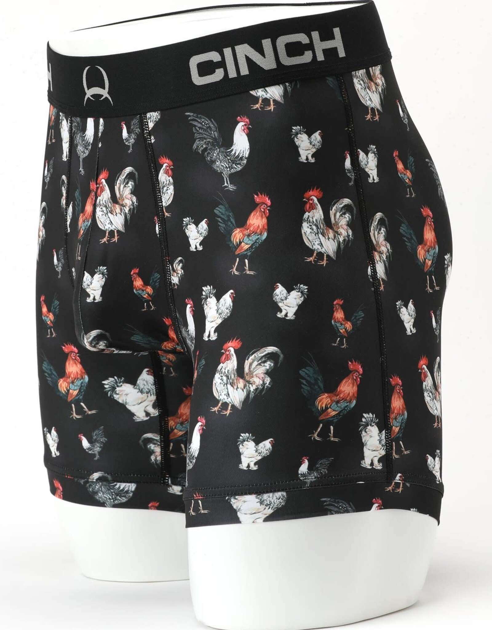 Cinch Mens Cinch Boxer Brief 6" Roosters