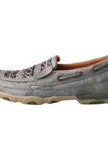 Womens Twisted X Slip On Driving Moc Grey Aztec      .