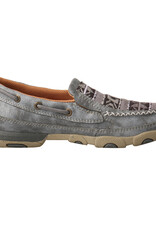 Womens Twisted X Slip On Driving Moc Grey Aztec      .